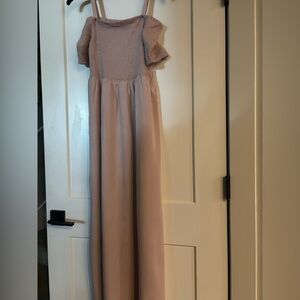 Woman’s Seraphine Blush Smocked Dress size 4 like new